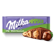 Milka Whole Nut Milk Chocolate Bar 270G