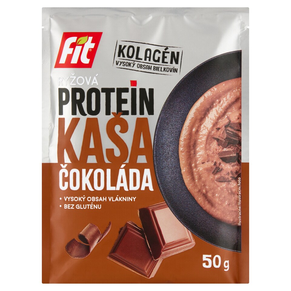 Obrázek 1 pro produkt Fit Sypká směs z obilovin pro přípravu rýžové kaše s kolagenem, proteinem a čokoládou 50g
