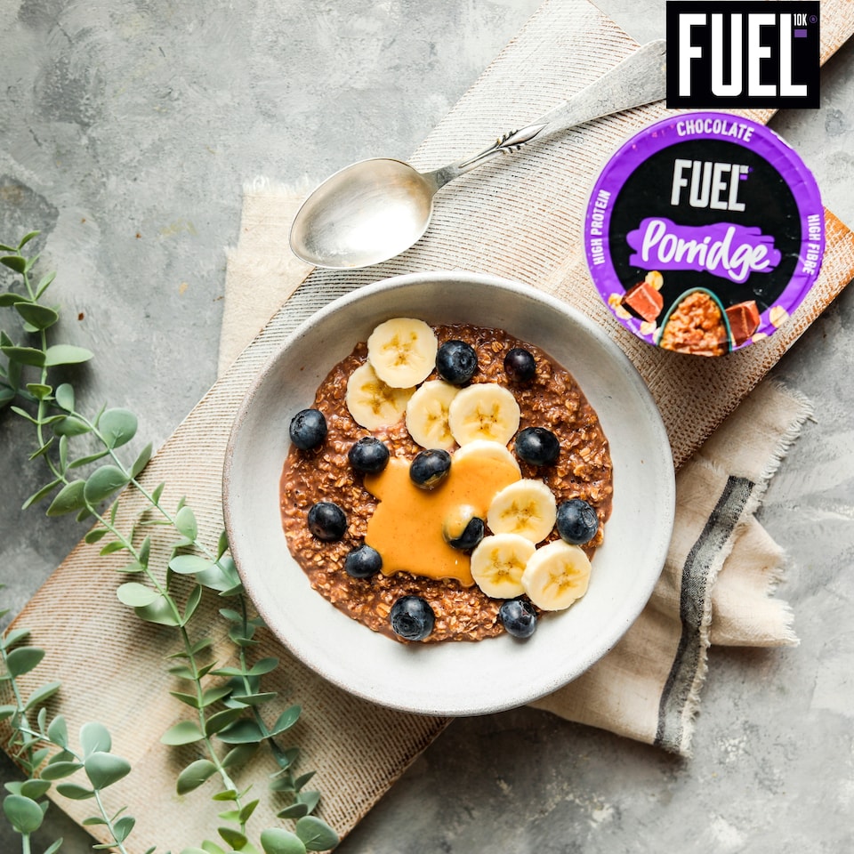 image 1 of FUEL10K High Protein Chocolate Porridge Oat Cereal Pot 70g