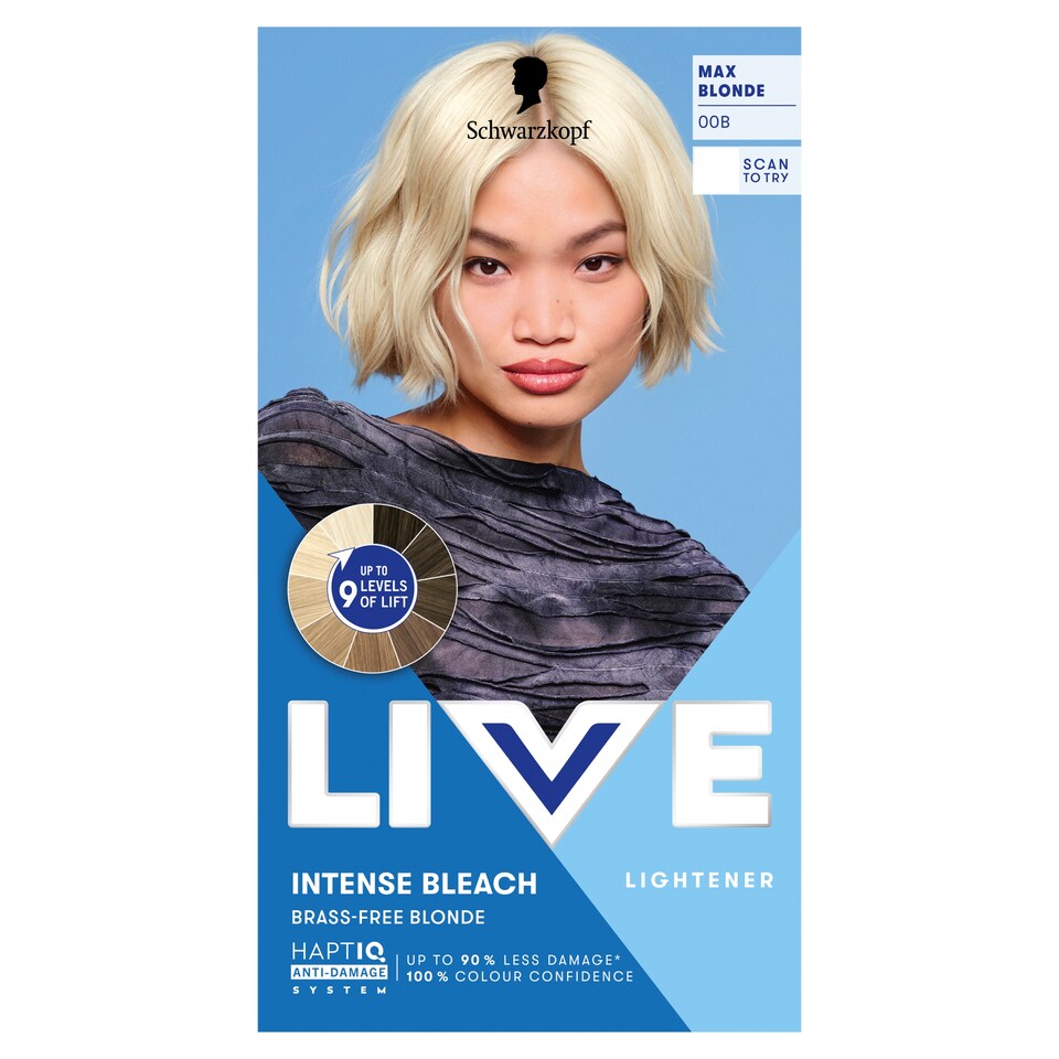 image 1 of Schwarzkopf LIVE Intense Bleach 00B Max Blonde Hair Lightener