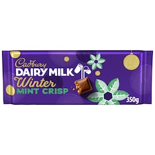 CADBURY DAIRY MILK WINTER MINT CRISP 350G