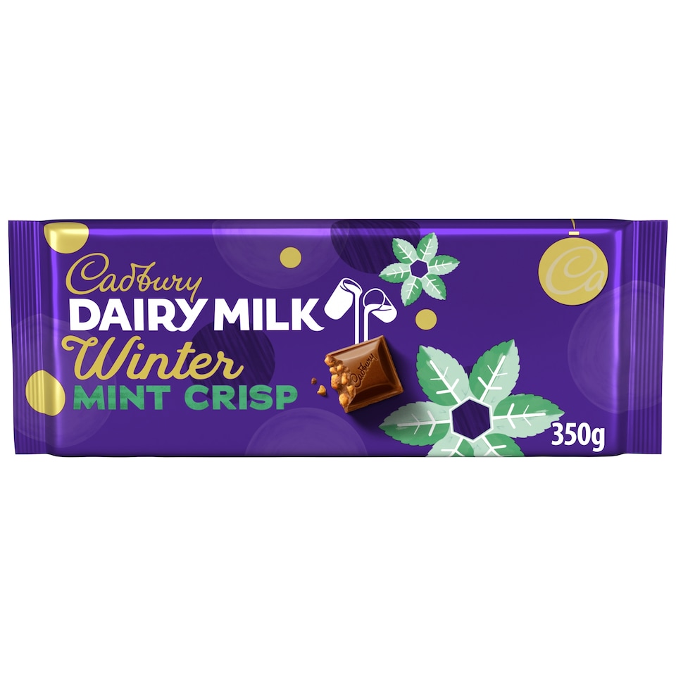 image 1 of CADBURY DAIRY MILK WINTER MINT CRISP 350G 