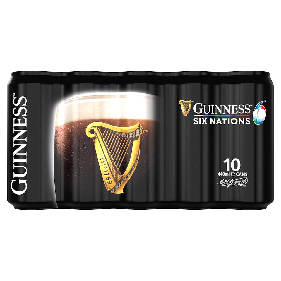 image 1 of Guinness Draught Stout Beer Can 4.1% Vol 10x440ml