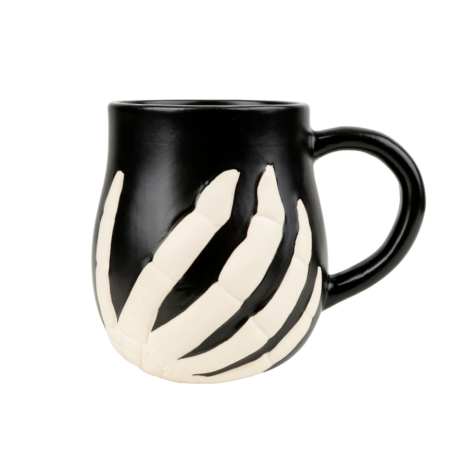 Candlelight Halloween 3D Skeleton Hand Mug