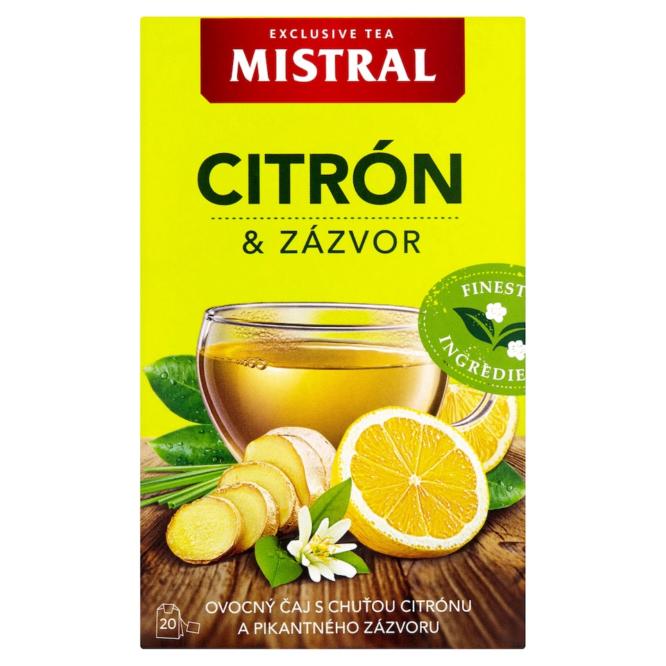 image 1 of Mistral Lemon & Ginger Fruit Tea 40 g