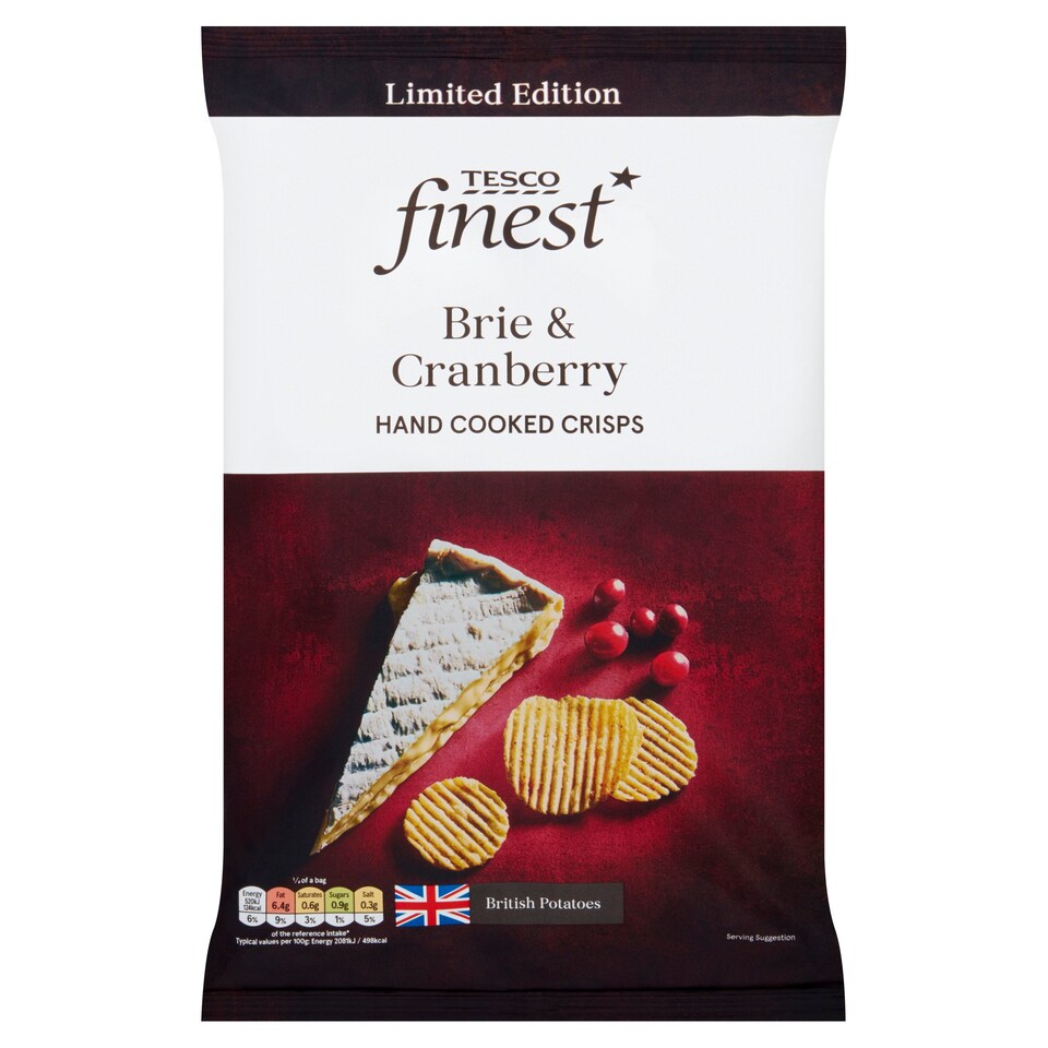 Tesco Finest* Brie And Cranberry Crisps 150G