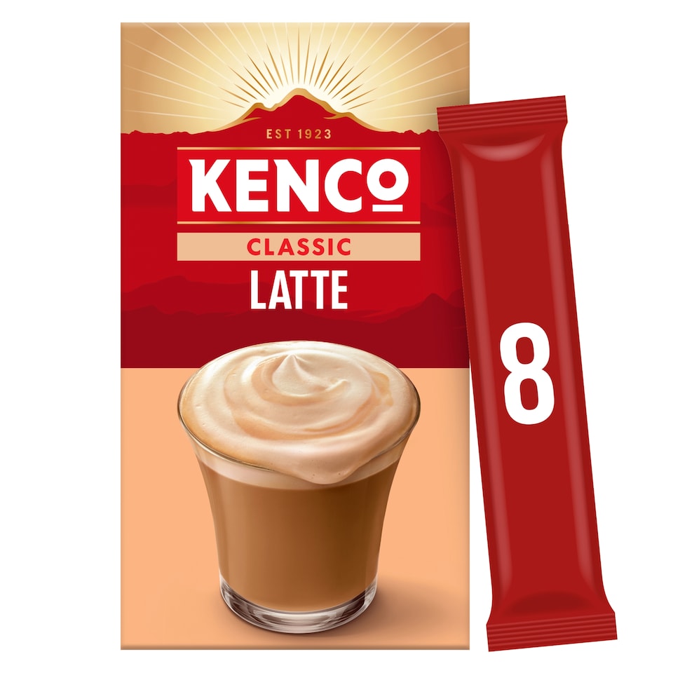 Kenco Original Latte Instant Coffee 8 X 16.3G