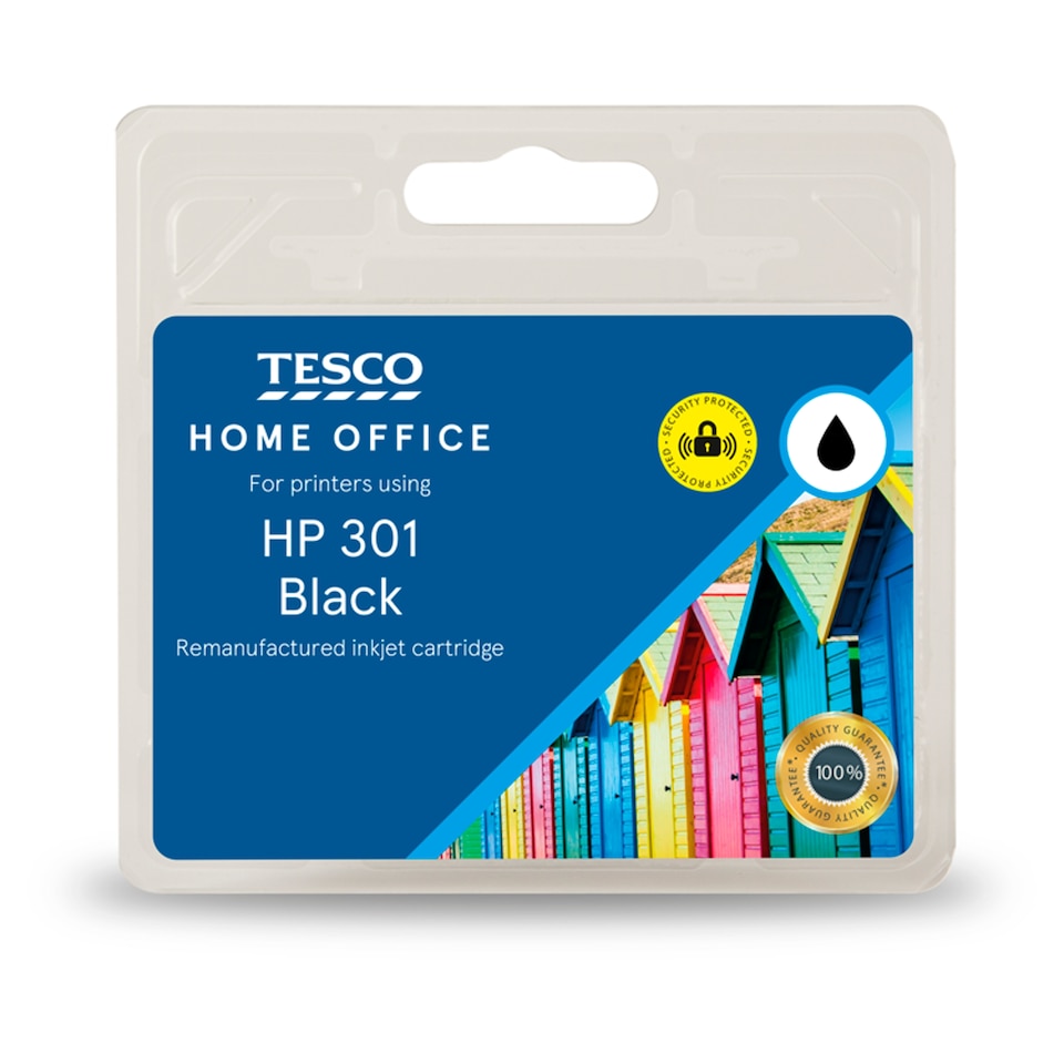 Tesco Remanufactured HP 301 Black Ink Cartridge