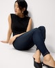 image 1 of F&F Contour FREEFIT® High Rise Skinny Jeans in Navy