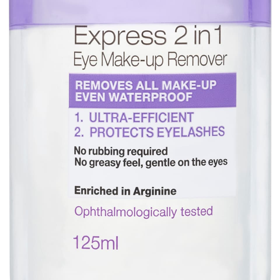 image 1 of Garnier Skin Active Express 2-in-1 Eye Make Up Remover 125ml