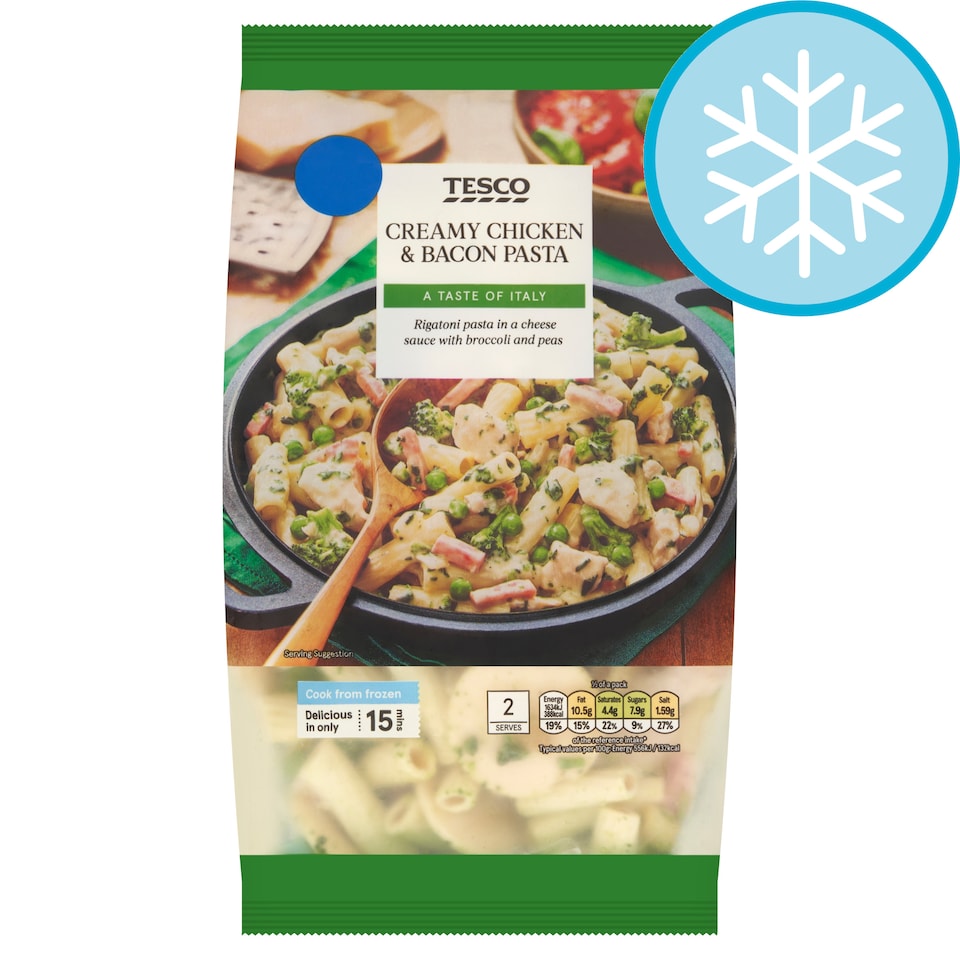Tesco Creamy Chicken & Bacon Pasta 700g
