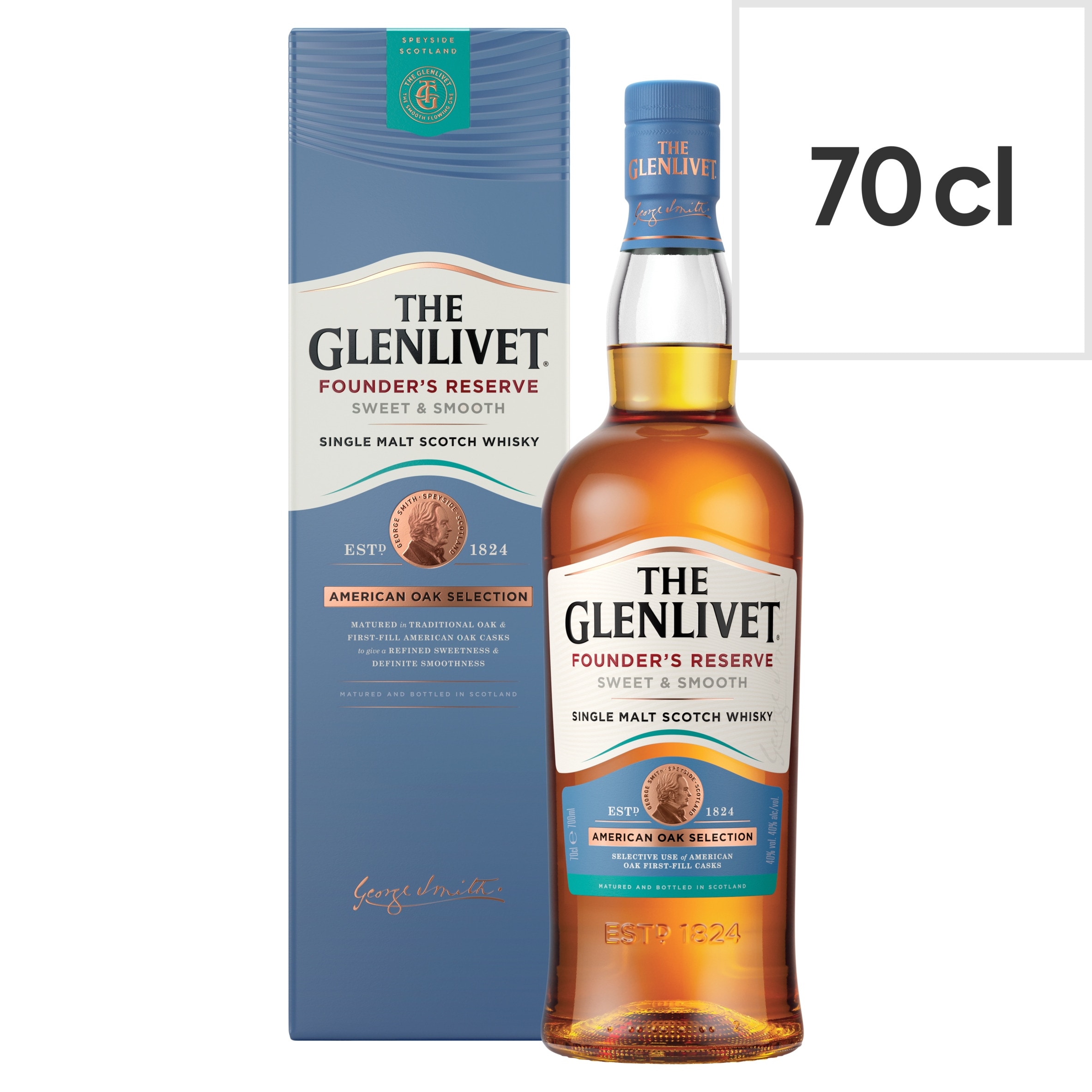 The Glenlivet Founder's Reserve Single Malt Scotch Whisky 70cl