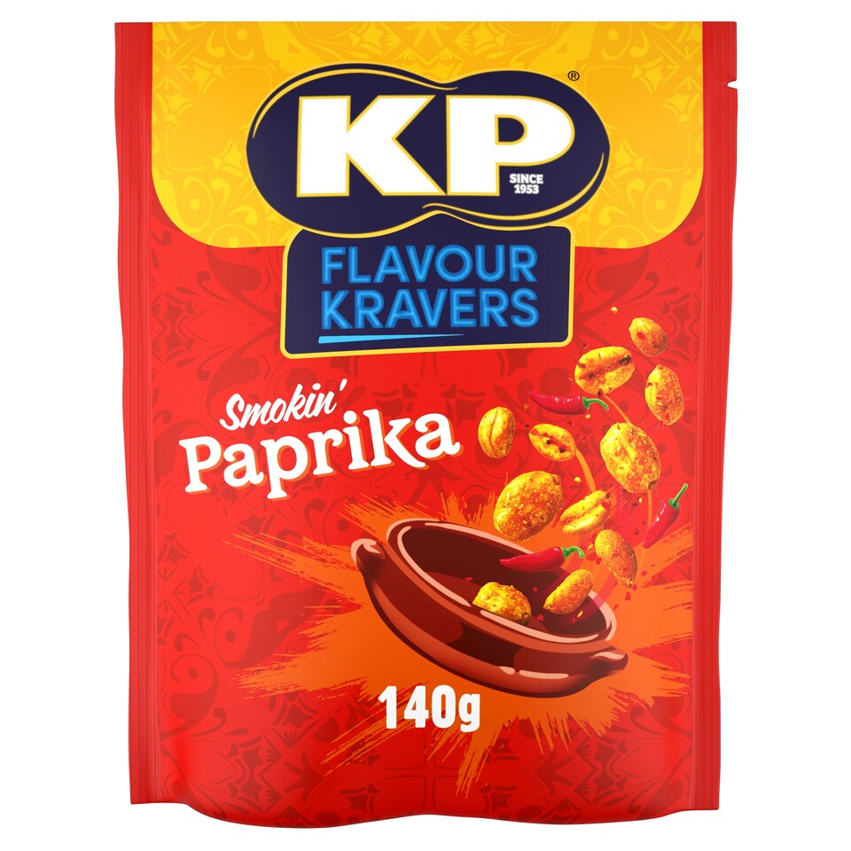 image 1 of KP Flavour Kravers Smokin' Paprika Peanuts 140g