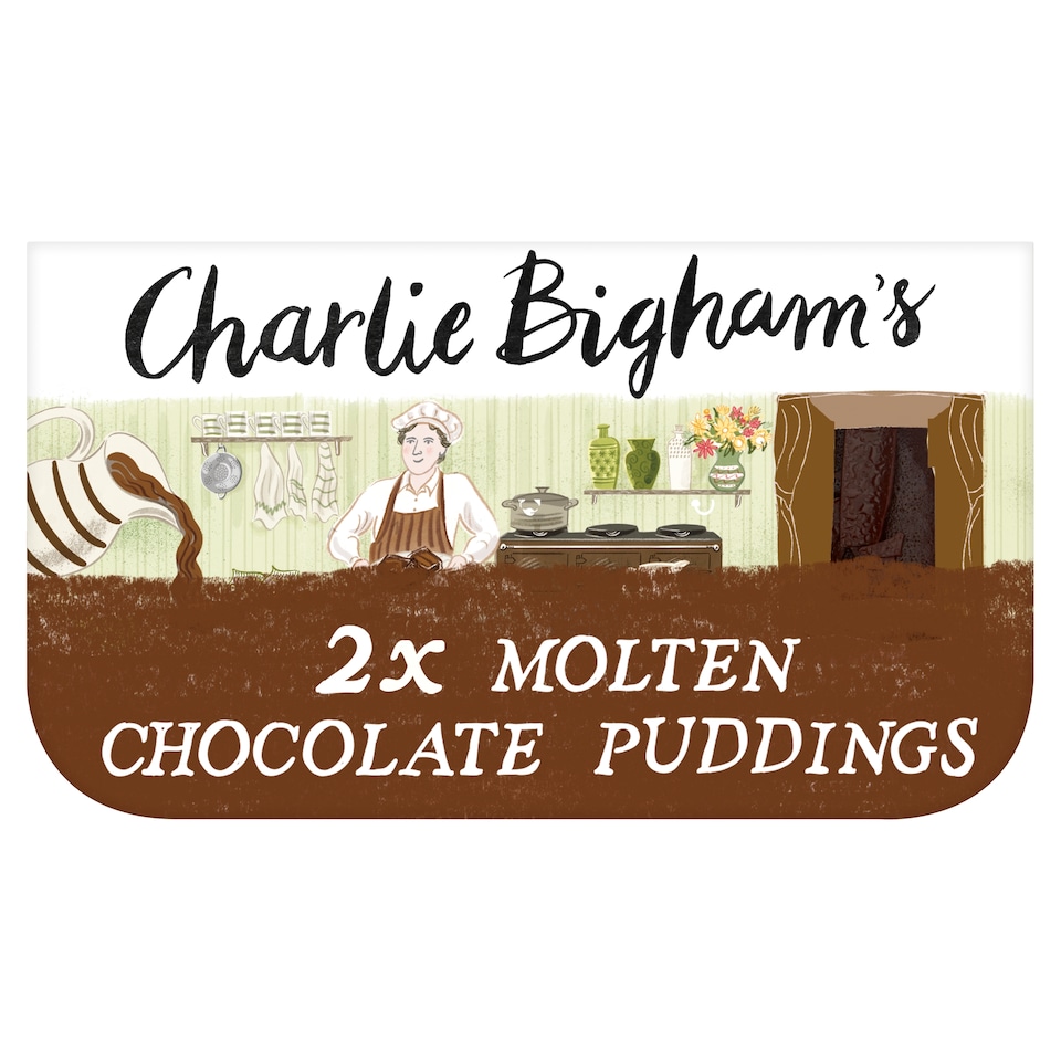 Charlie Bigham's 2 Molten Chocolate Puddings 200G