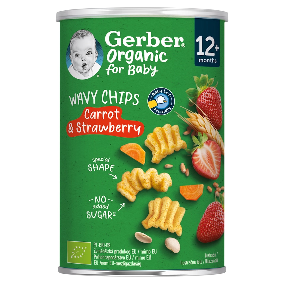 image 1 of GERBER Wavy Chips Carrot and Strawberry 35 g