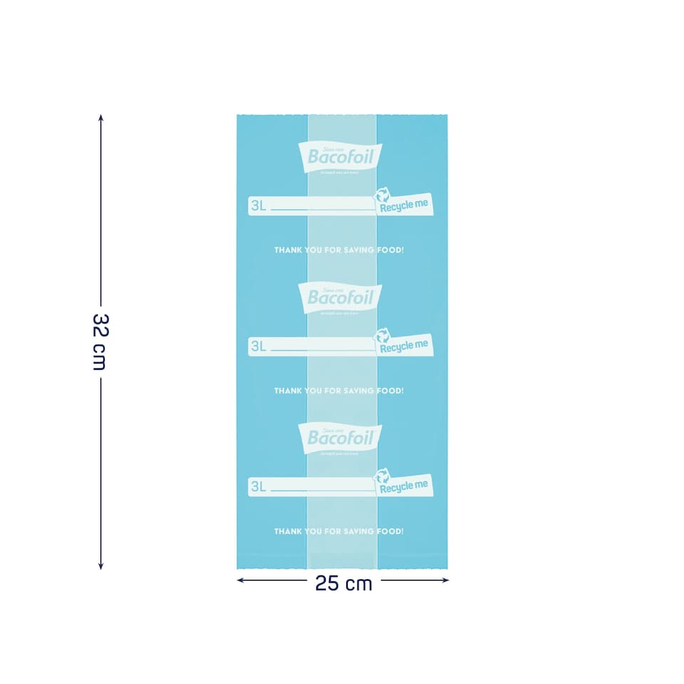 image 1 of Bacofoil Freezer Bags Medium 40 Pack