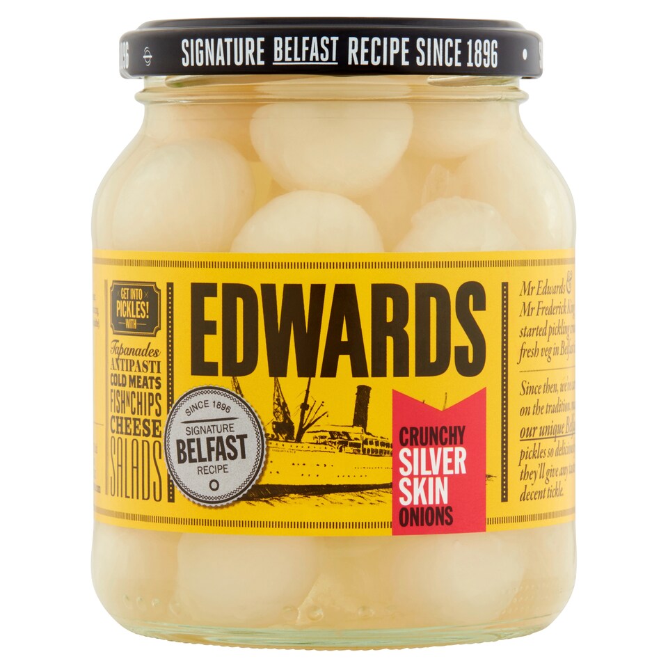 Edwards Silverskin Onions 350G