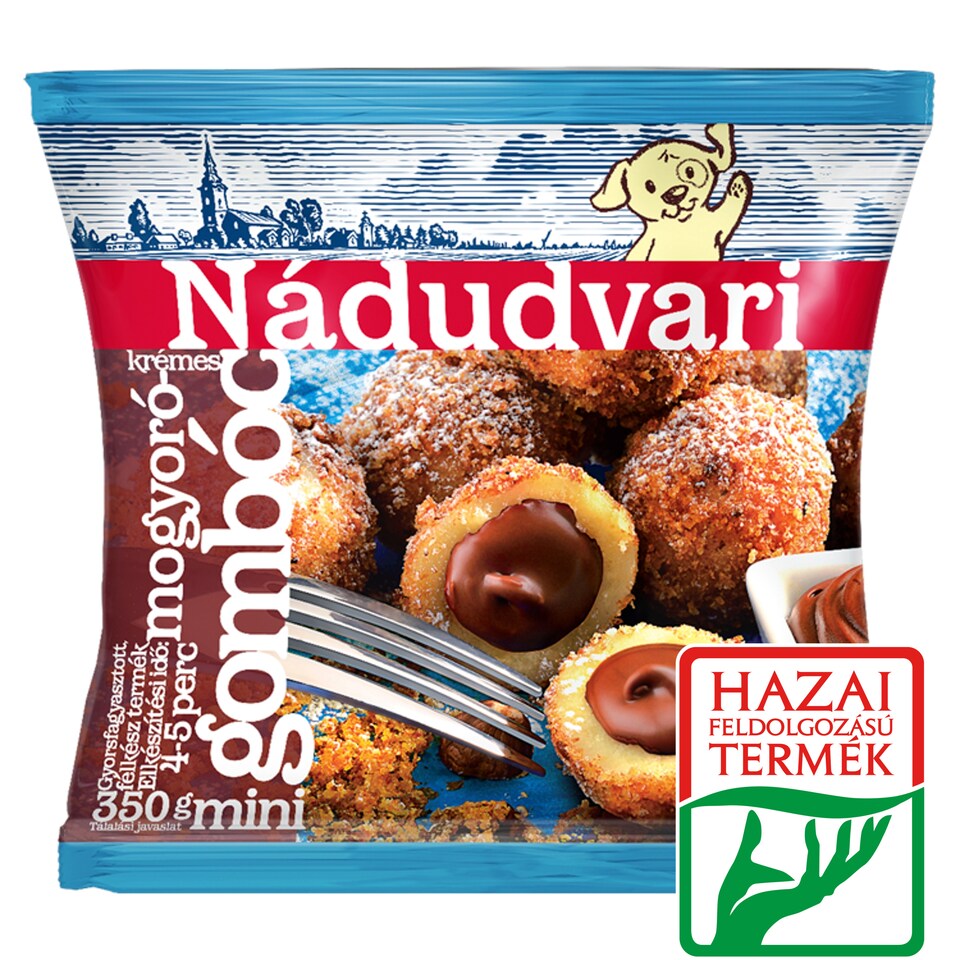 Nádudvari gyorsfagyasztott mogyorókrémes gombóc 350 g