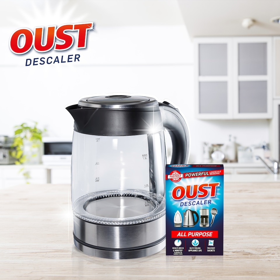 image 1 of Oust All Purpose Descaler Sachet 3 x 25ml Pack