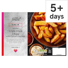 Tesco Finest Dine In Triple Cook Chips with Cornish Sea Salt 400g