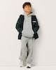 image 2 of Minecraft Printed Zip Up Raincoat in Black