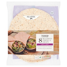 Tesco 8 Multi Seed Tortilla Wraps