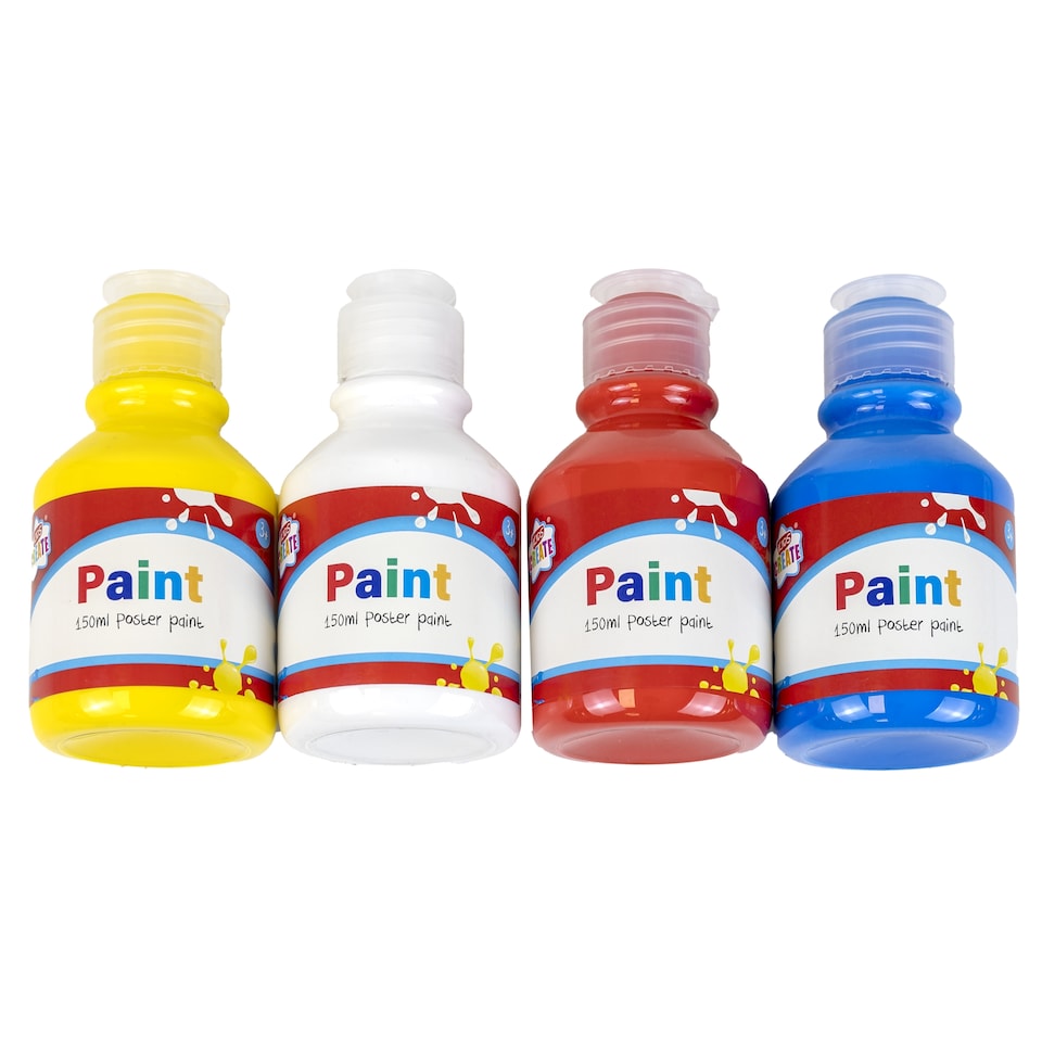 image 1 of Kids Create Paint Primary 4 x 150ml