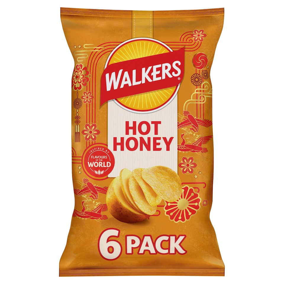 image 1 of Walkers Hot Honey Crisps 6 x 25g