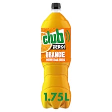 Club Zero Sugar Orange Soft Drink 1.75 Litre