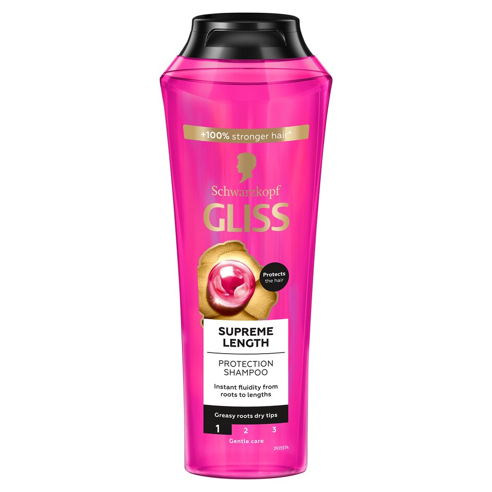 obrázok 1 z Schwarzkopf Gliss ochranný šampón Supreme Length 250 ml