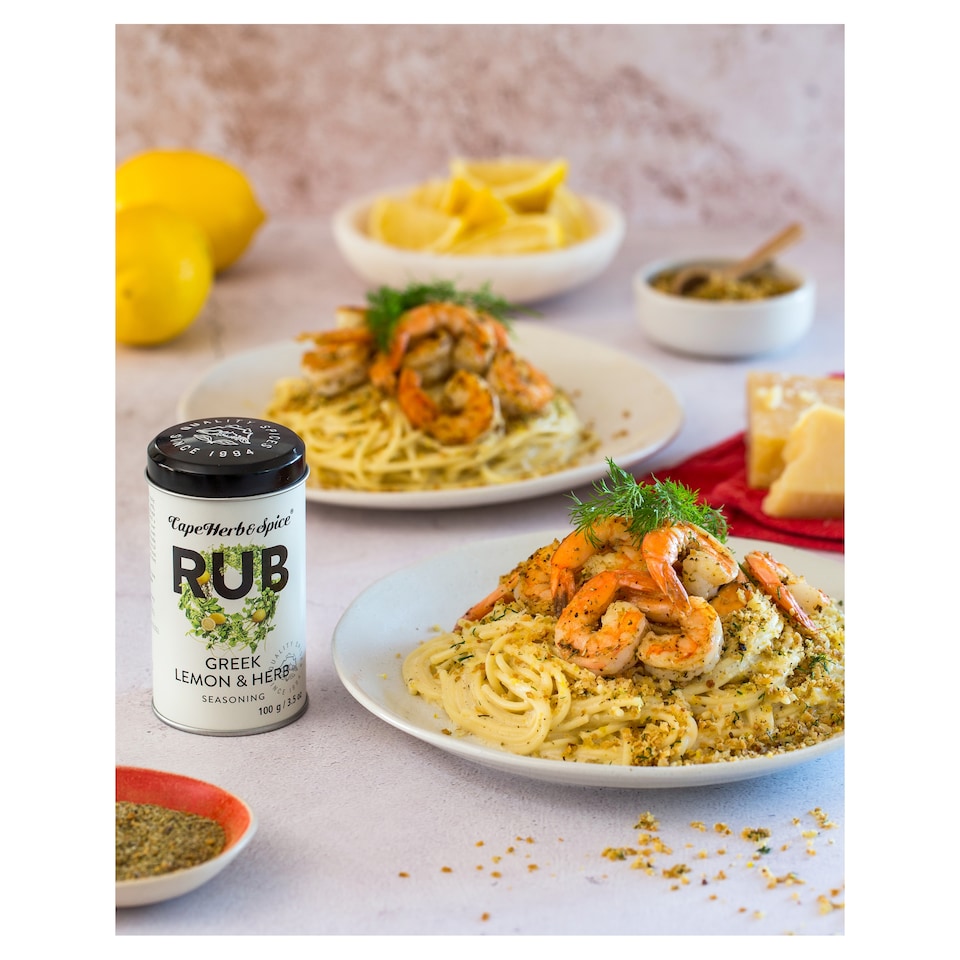 image 1 of Cape Herb & Spice Rub Greek Style Lemon & Herb Seasoning 100g