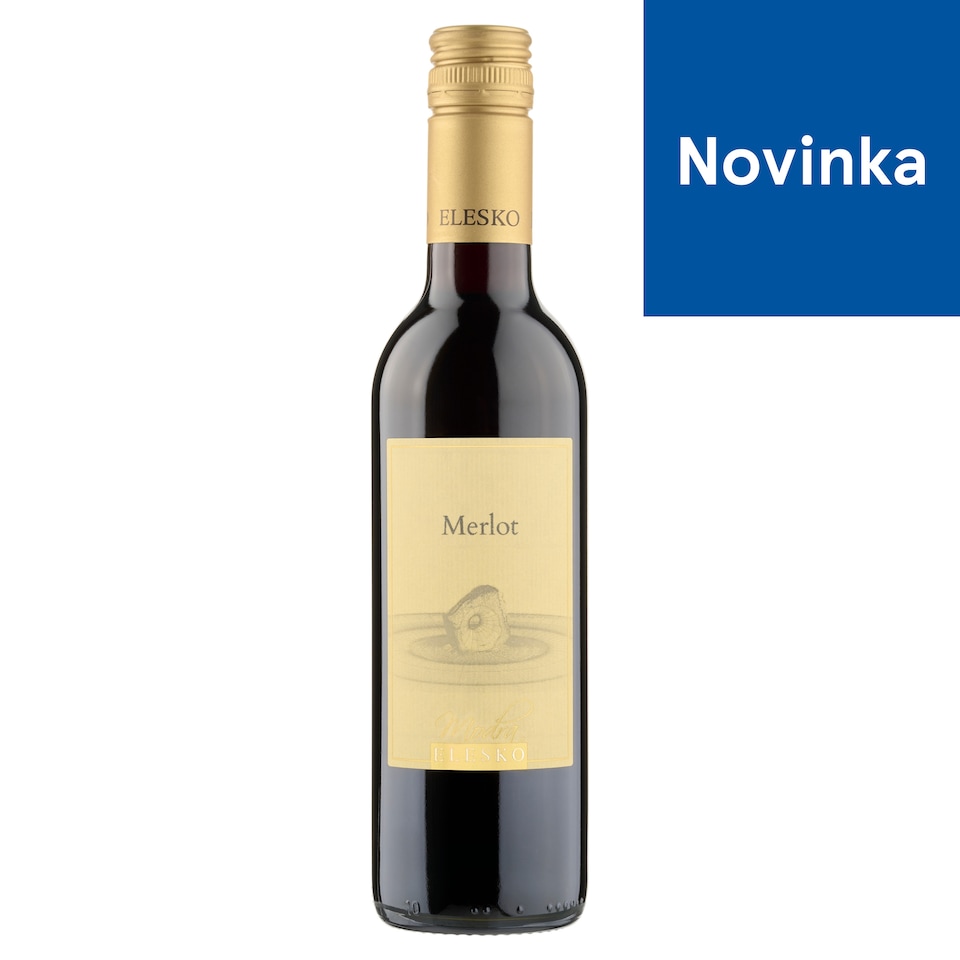 obrázok 1 z Elesko Merlot červené víno suché 0,375 l