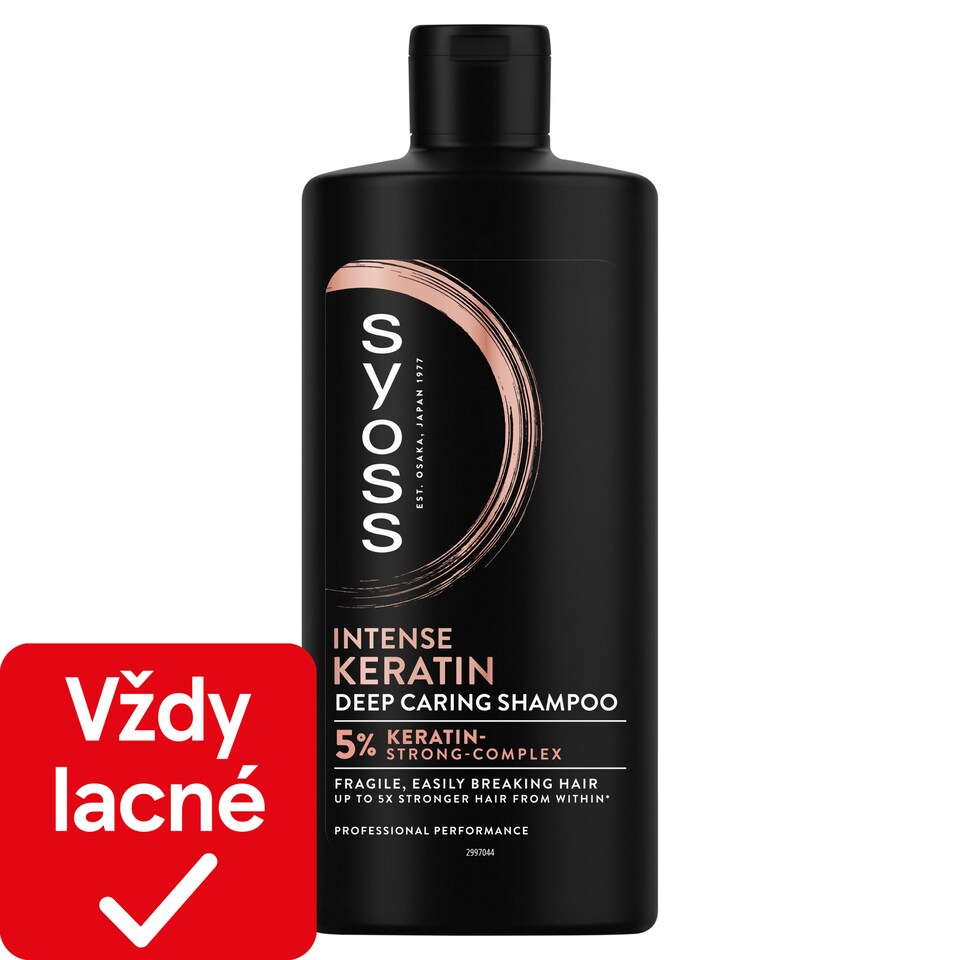 image 1 of Syoss Intense Keratin Deep Caring Shampoo for Fragile, Easily Breaking Hair 440 ml
