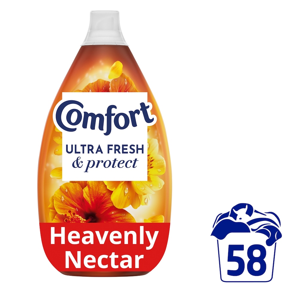 image 1 of Comfort Ultra Fresh & Protect Fabric Conditioner Heavenly Nectar 58 Washes 870ml
