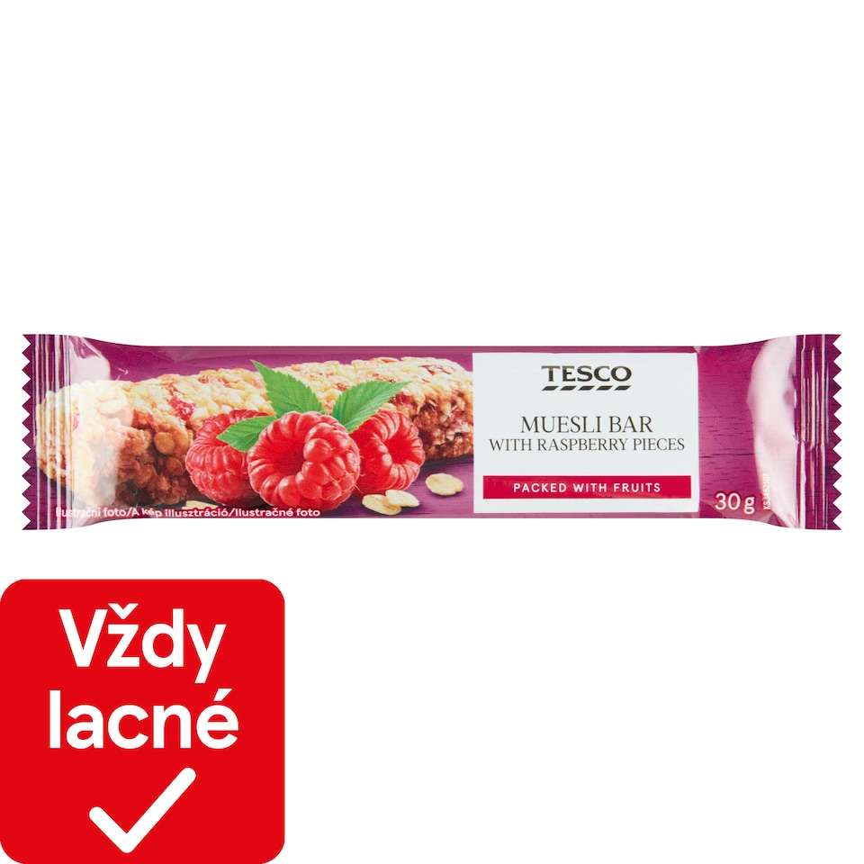Tesco Müsli tyčinka s malinami 30 g