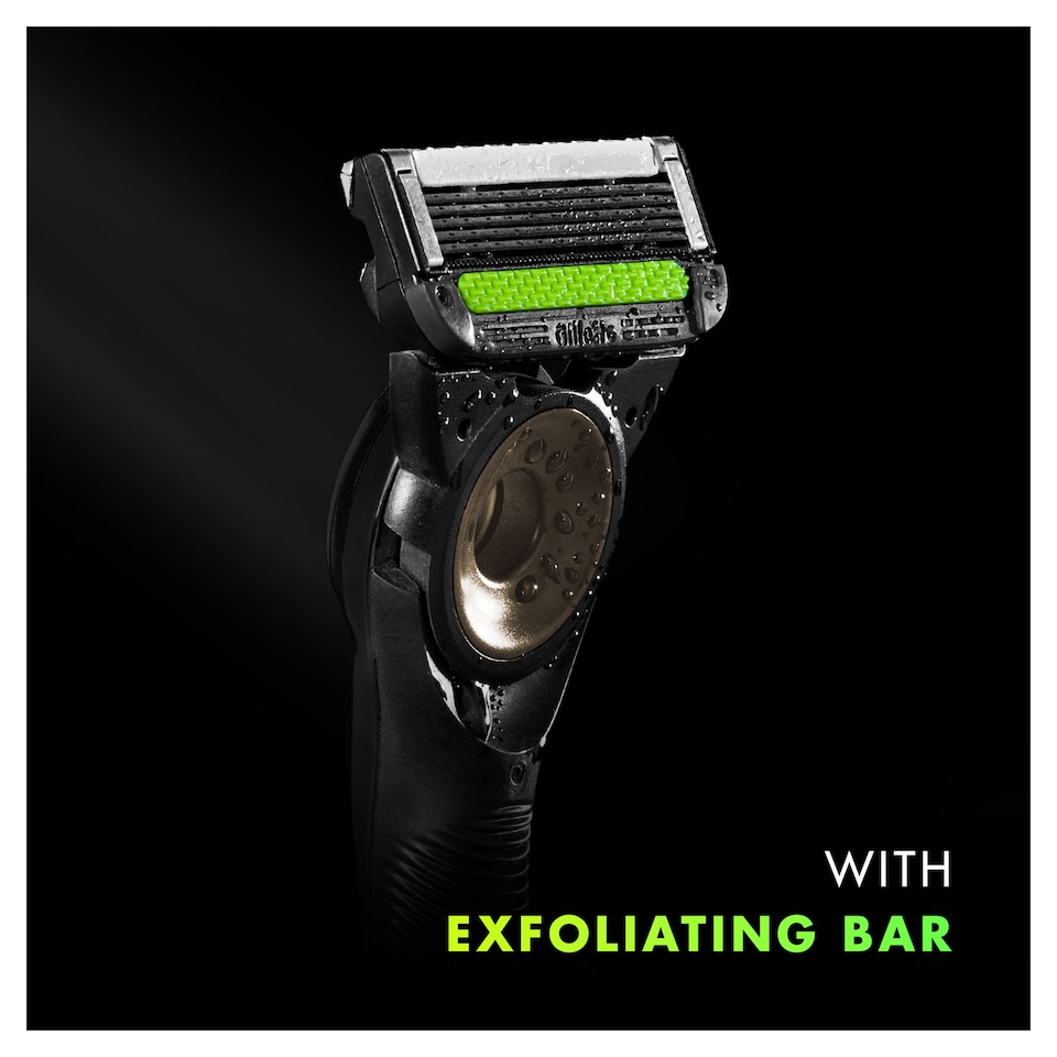 image 1 of Gillette Labs Razor & Stand Black & Gold Edition