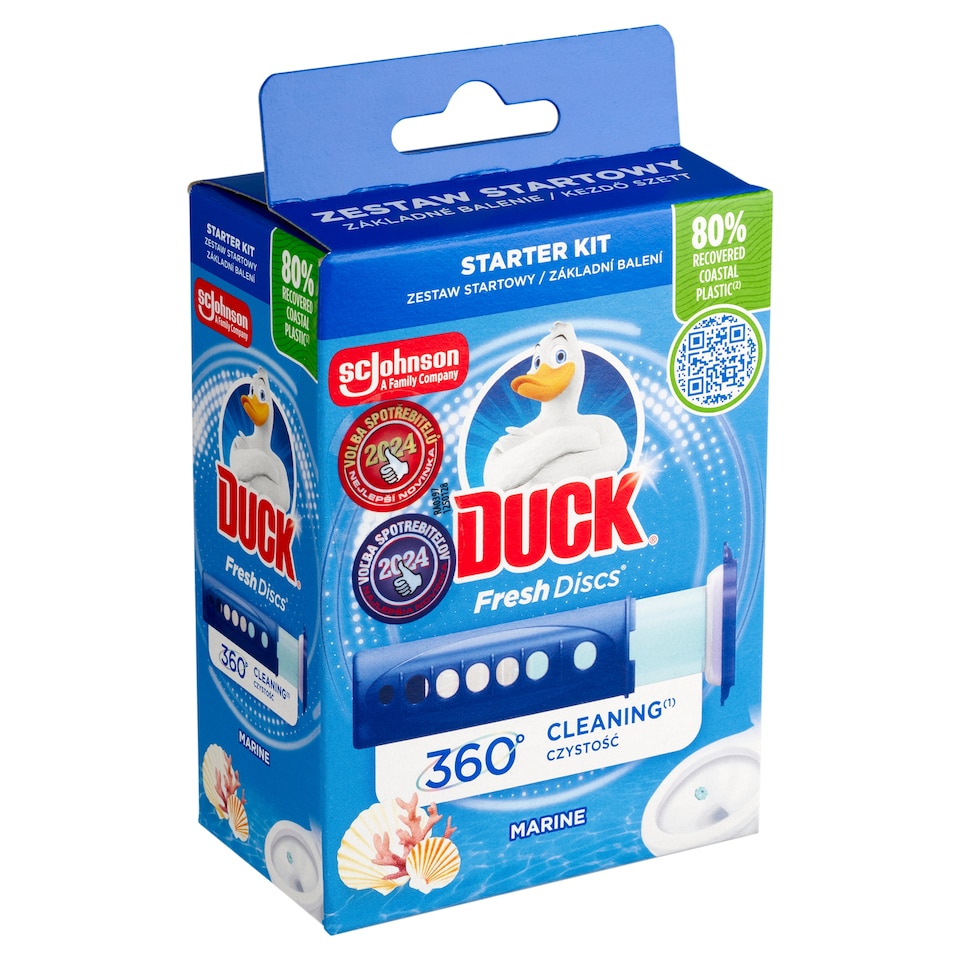 image 1 of Duck Fresh Discs Toilet Cleaner Marine 36ml