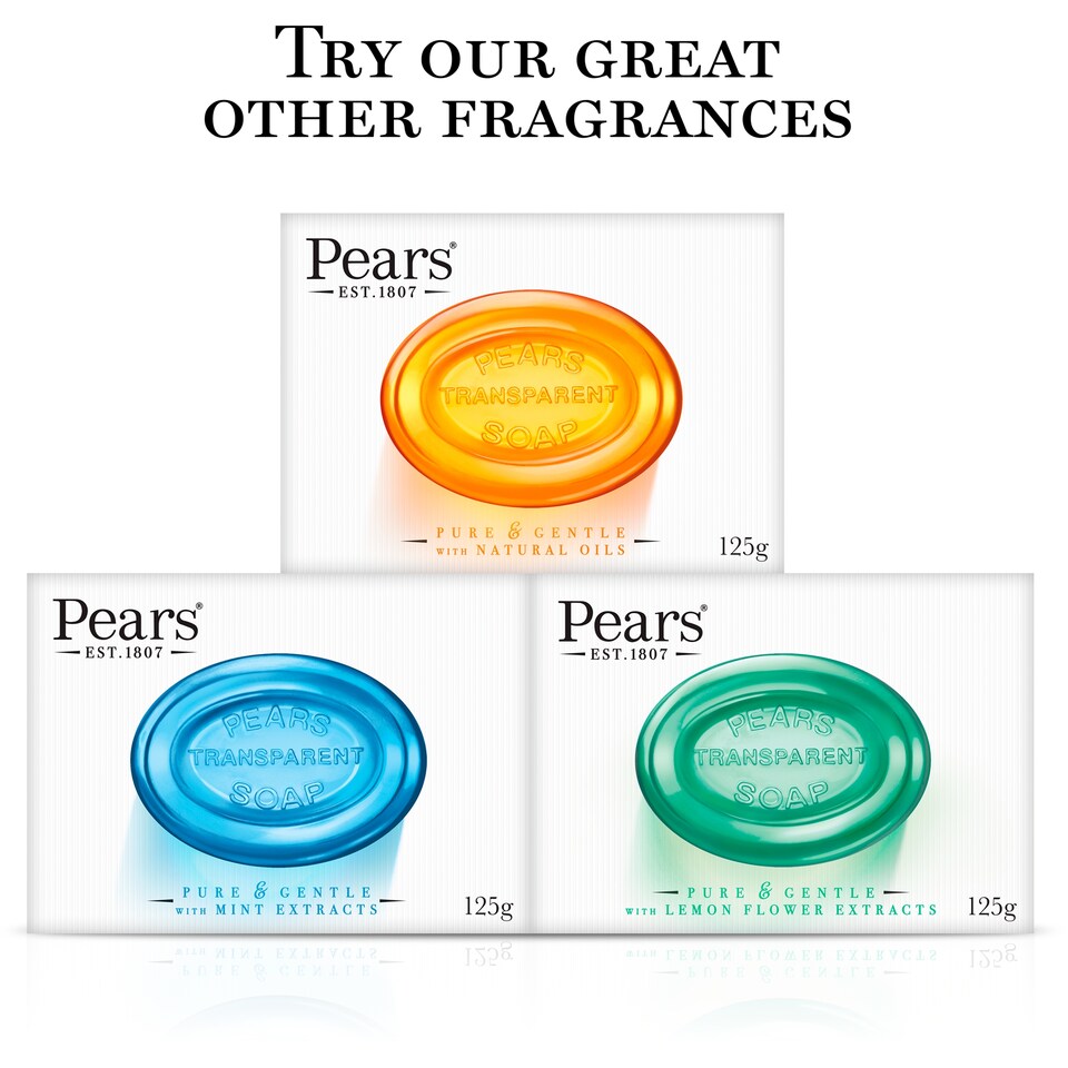 image 1 of Pears Amber Soap Bars 4 X 100G