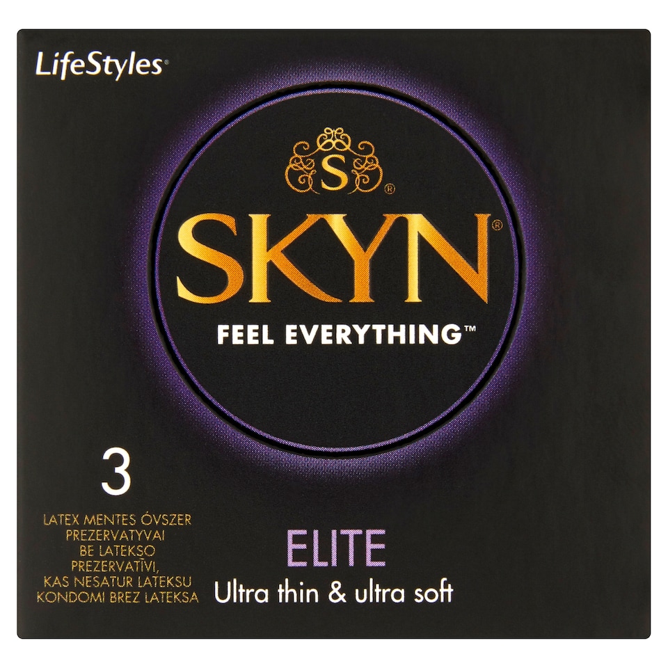 LifeStyles Skyn Elite latexmentes óvszer 3 db  1. kép