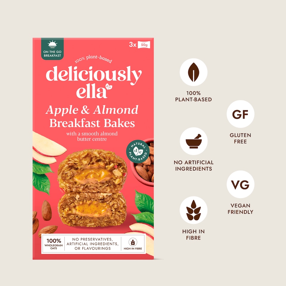 image 1 of Deliciously Ella Apple & Almond Breakfast Bakes 150g