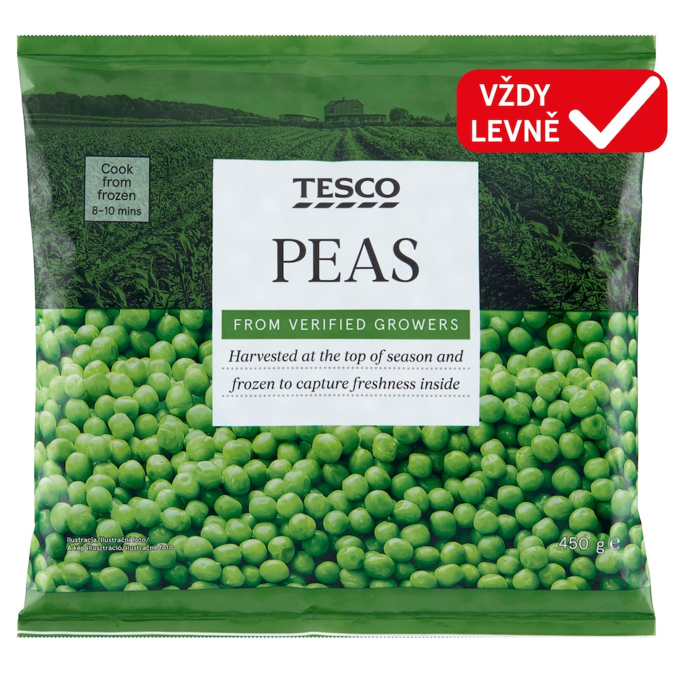 Tesco Peas 450g