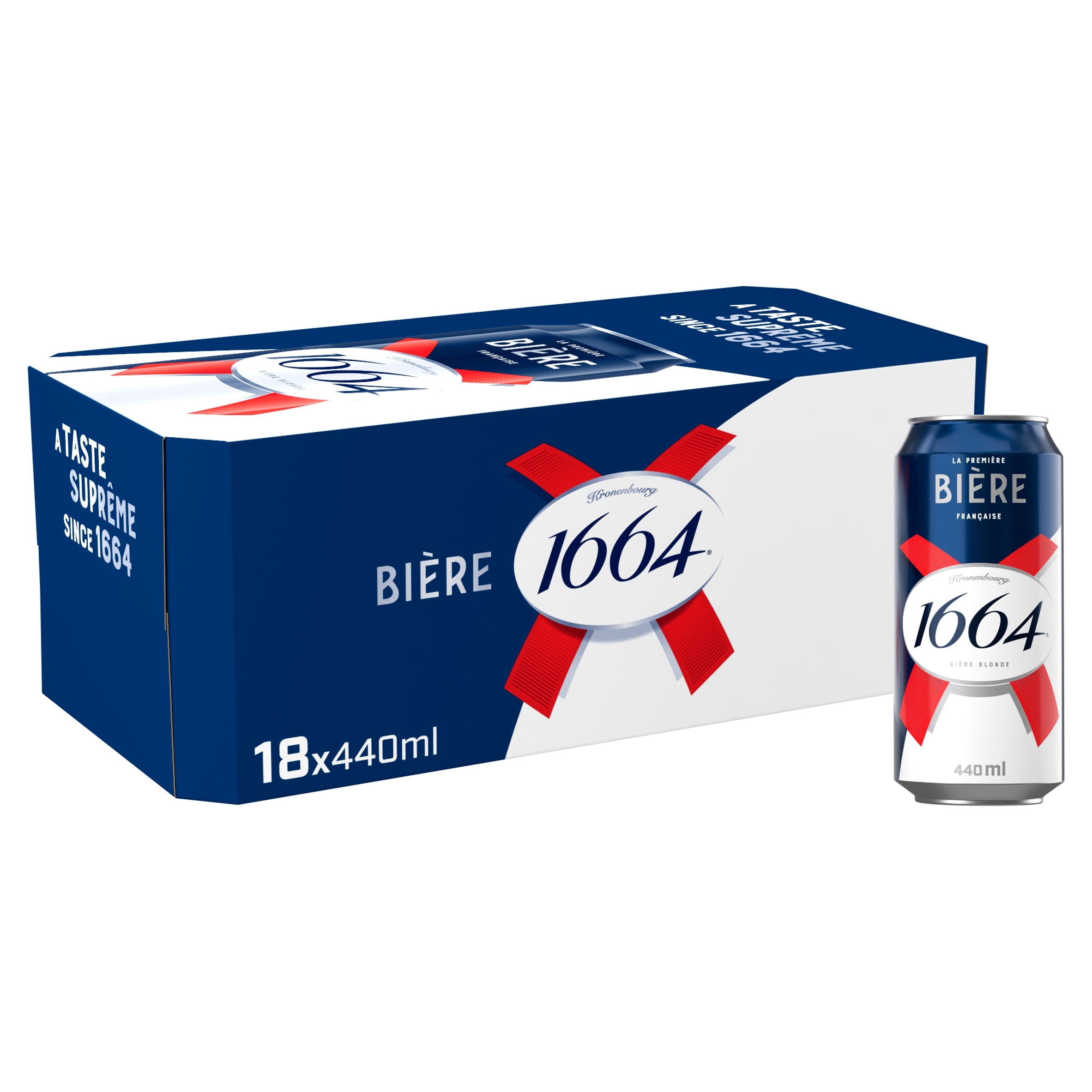 Kronenbourg 1664 Biere Lager Beer 18 x 440ml
