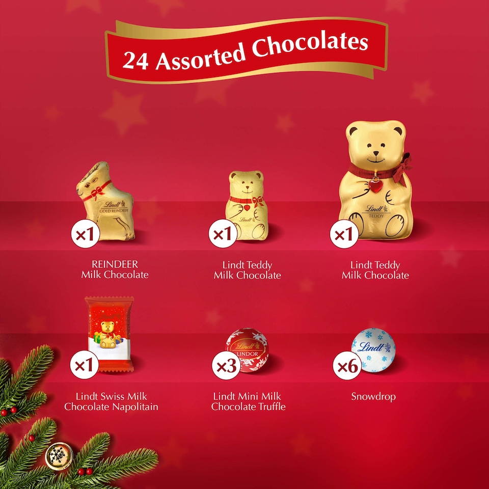 image 1 of Lindt Teddy Aug/Reality Chocolate Ad/Cal 250G