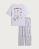 image 5 of Peanuts Snoopy Pure Cotton Pyjama Set in Multi Grey