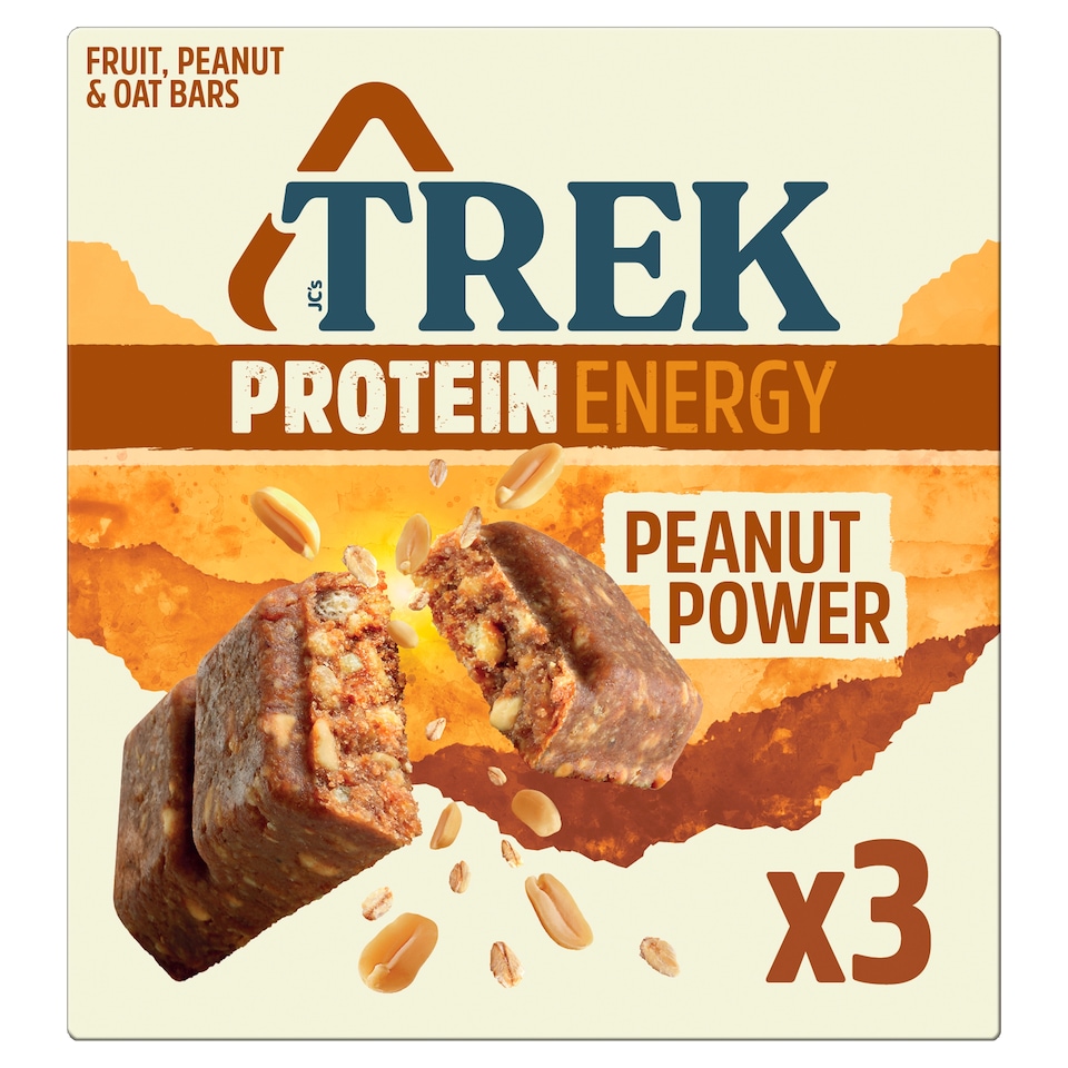 TREK Peanut Power Energy Bars Multipack 3 x 55g