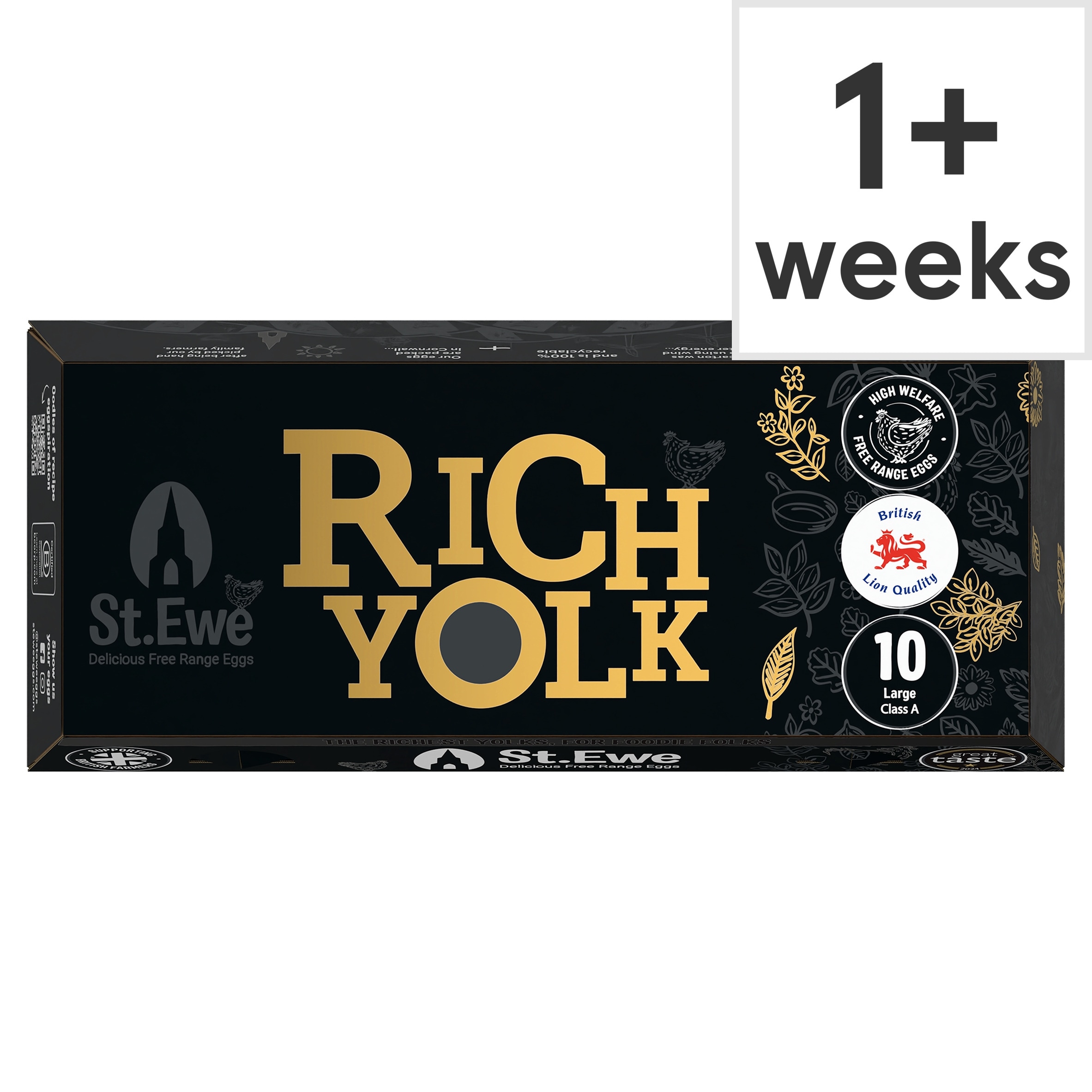 St Ewe Luxuriously Large Rich Yolk Eggs 10 Eggs