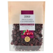 Tesco Sweetened Cranberries 200 g