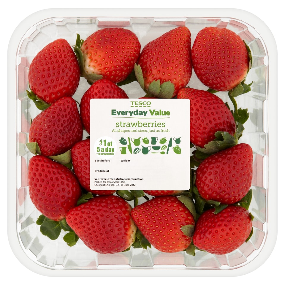 image 1 of Tesco Everyday Value Strawberries 400g