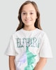 image 2 of Wicked Pure Cotton Elphaba Print T-Shirt in White