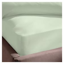 Silentnight Supersoft Green Fitted Sheet Single